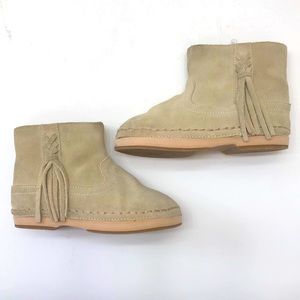 Zara Toddler Girls Faux Suede Boots, Zara Size 25 (US9)